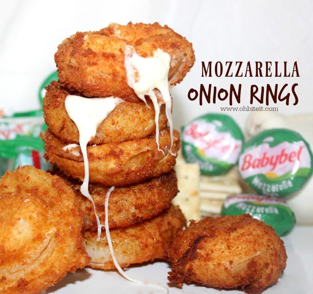 ~Mozzarella Onion Rings!