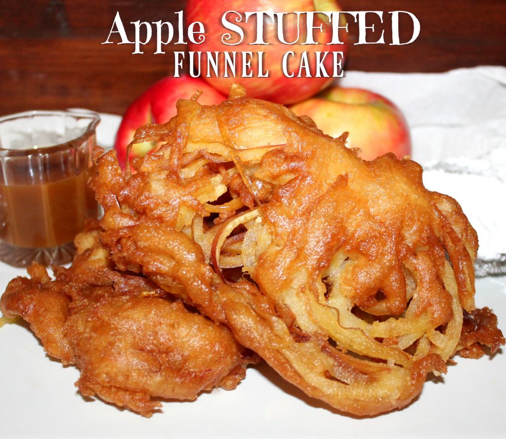 ~Apple STUFFED Funnel Cake!