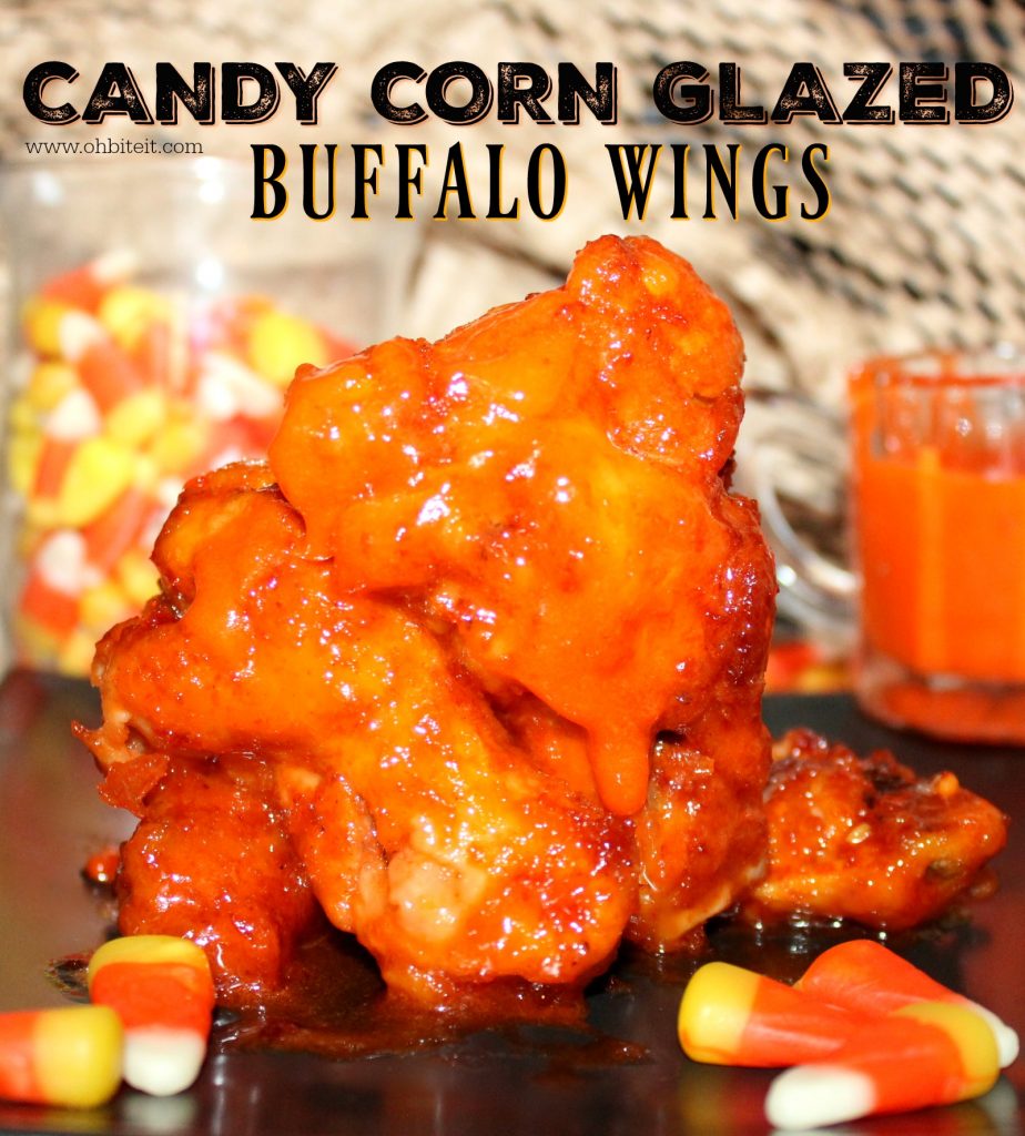 ~Candy Corn Glazed Buffalo Wings!