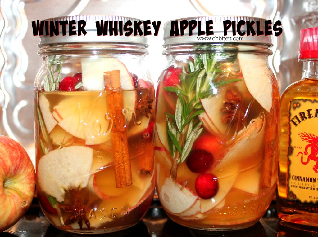 ~Winter Whiskey Apple PICKLES!