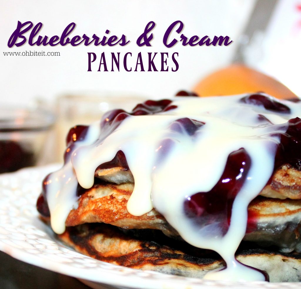 ~Blueberries & Cream Pancakes!
