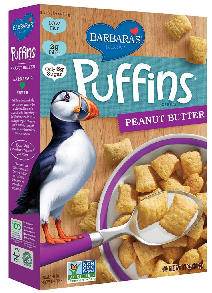~Barbara’s PUFFINS Cereal!