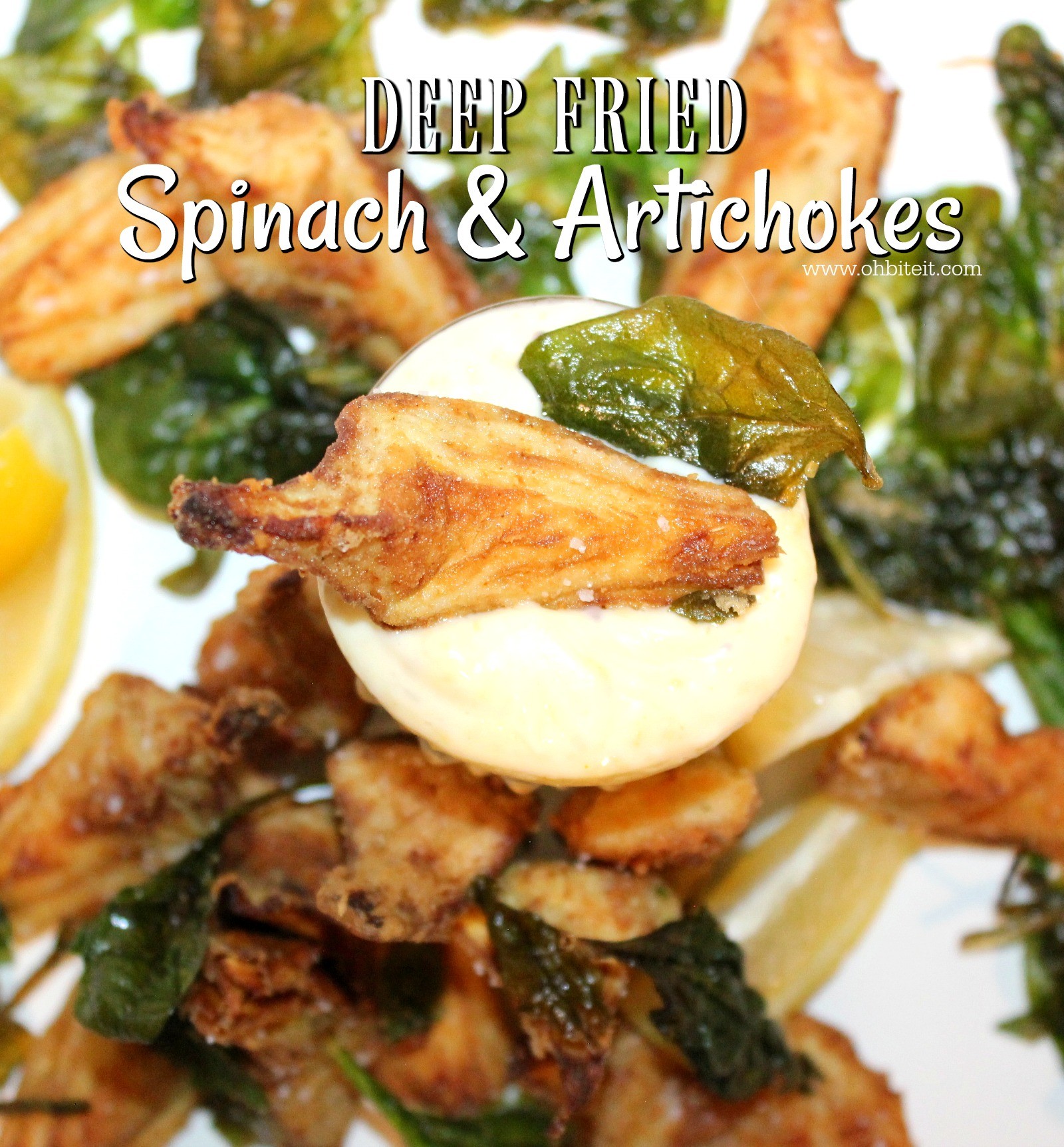 ~Deep Fried Spinach & Artichokes!