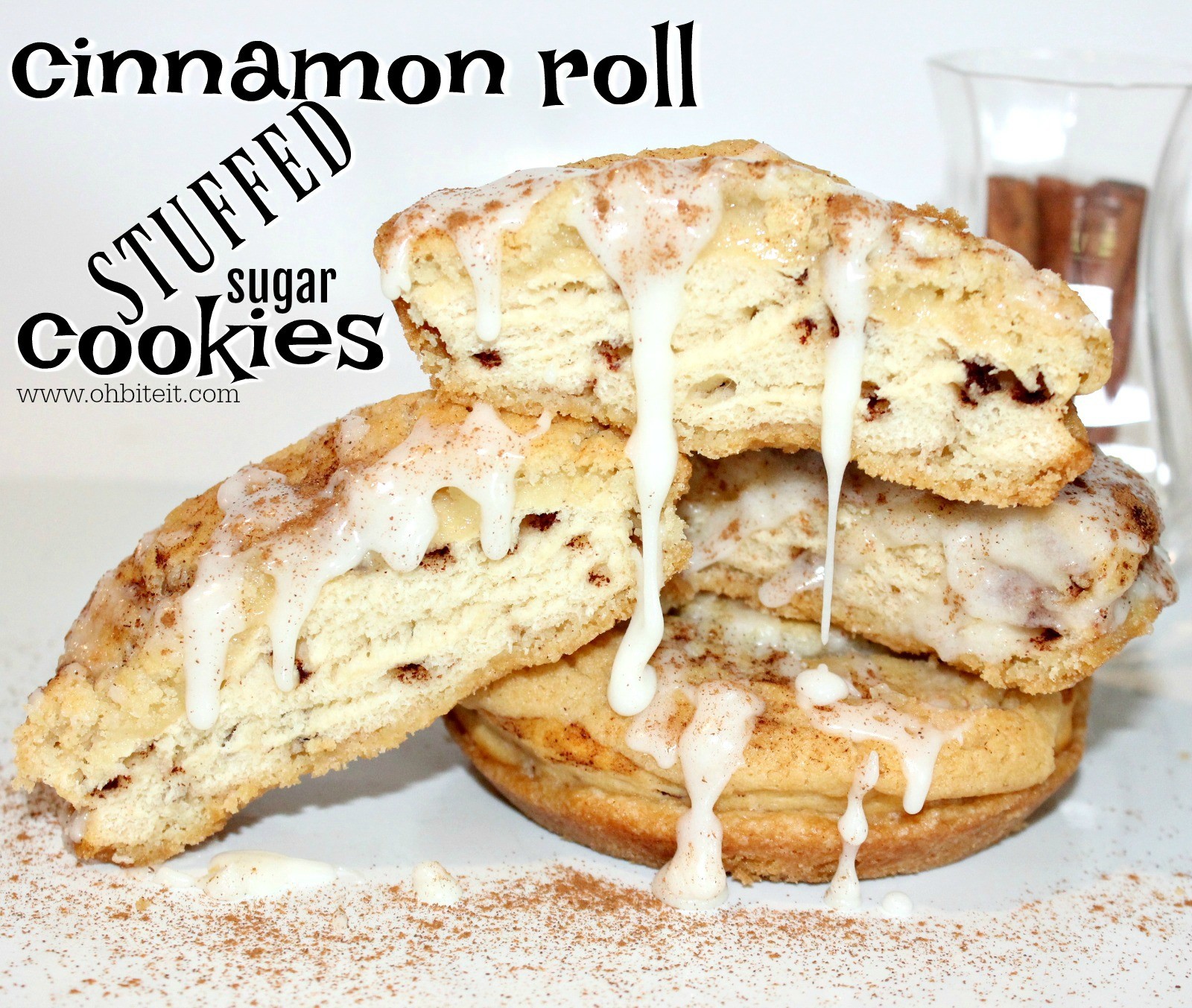 ~Cinnamon Roll Stuffed Sugar Cookies!