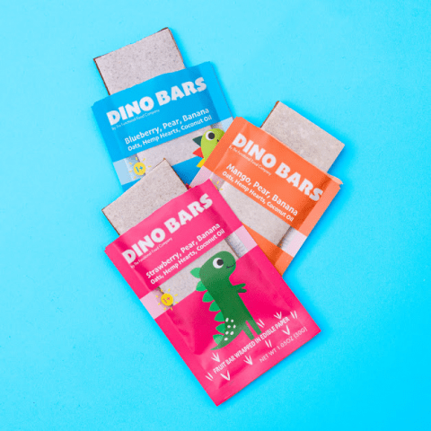 ~DINO Bars- Organic Fruit Bars Wrapped in Edible Paper for Kids!